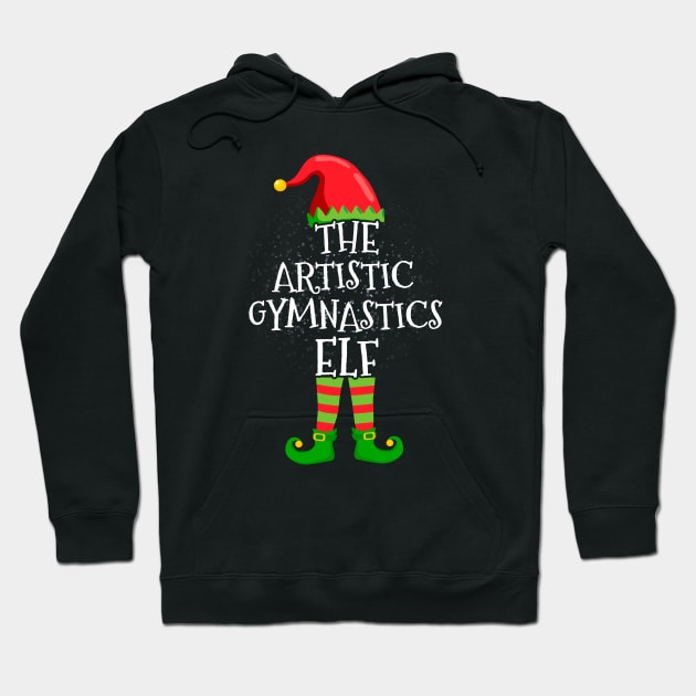 Artistic Gymnastics Elf Family Matching Christmas Group Funny Gift Hoodie by silvercoin